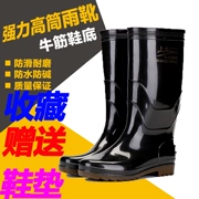 Giày đi mưa Thượng Hải giày nam mùa hè ống ngắn ống mưa cao ống chống trượt ống chống thấm cộng với nhung bảo hiểm lao động - Rainshoes