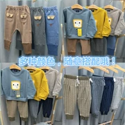 Phiên bản Hàn Quốc của Wang Bate cotton áo len thủy triều mùa thu mới cho trẻ em mặc quần áo trẻ em trai thời trang quần mông lớn - Quần