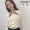 Bộ đồ của Qiu Jin dành cho nữ với cùng một chiếc còng lưới Slim áo sơ mi dài tay mùa thu 2019 tươi mới - Cộng với kích thước quần áo áo phao lông vũ nữ