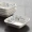 Bông tuyết phong cách Nhật Bản underglaze gốm sứ bộ đồ ăn nhà sáng tạo đĩa món ăn sâu bát cơm bát đĩa món ăn bát cá bát mì - Đồ ăn tối