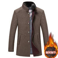 Áo khoác len mùa đông cho nam và áo khoác nhung dày cho nam áo khoác cỡ lớn cho nam trung niên bomber nam