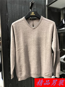 3 màu 95% cashmere nam mùa thu và mùa đông V-Cổ áo len cashmere tag giá 3980 nhân dân tệ