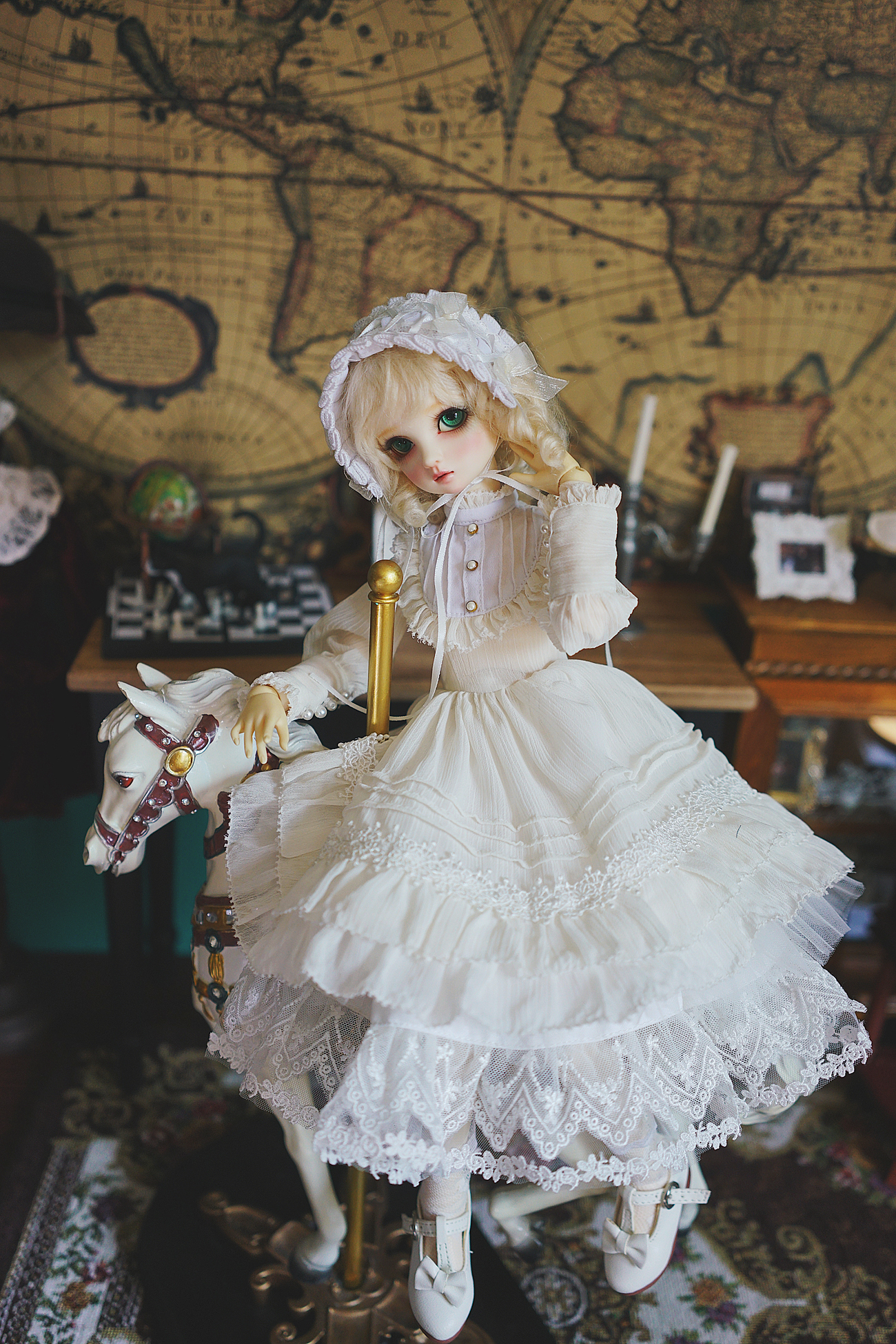 Fantasy Lolita Dress For 1//6 1//4 MSD 1//3 YOSD BJD Doll Dollfie Outfit