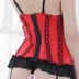 Ngực nhỏ áo vest garter đồng phục phù hợp với nữ cảm giác vòng thép tập hợp corset đồ lót màu đỏ dây nịt móc tất  Nịt Tất