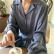 Spot Be.Sdayday Phụ nữ Hàn Quốc 19 mùa xuân mới thanh lịch đầm dài tay hoang dã nước ngoài - Váy dài