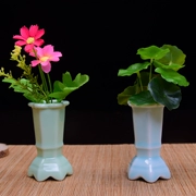 Bình hoa trang trí phòng khách cắm hoa sáng tạo đơn giản hoa nước văn hóa hoa chèn trang trí gốm nhỏ bình sứ - Vase / Bồn hoa & Kệ