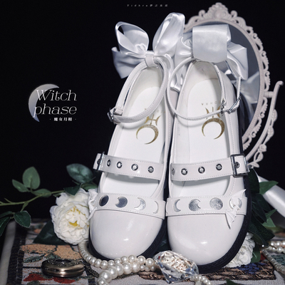 taobao agent [Spot] [Witch Moon Phase] Yidhra Dream Witch Original Lolita flat leather shoes single shoes comfortable