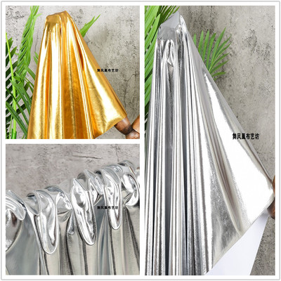 taobao agent Soft mirror shiny super bright gold silver reflector waterproof full version leather background performance cloth fabric