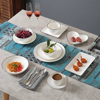Обеденная тарелка домашнего использования, скандинавская посуда, популярно в интернете, скандинавский стиль