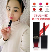 Mua 1 để gửi nước tẩy trang 玖 红 red cherry lock water lob lip lip gold lip glaze lip gloss dưỡng ẩm