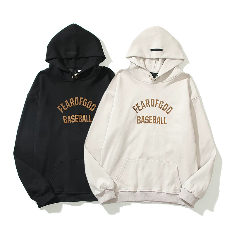 FEAR of God Season 7 Бейсболистский высокийной свободный большой размер Velvet Alphabet Fog