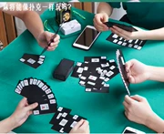 Nhựa Mahjong Solitaire Đen Mahjong Poker PVC Chống nước Mahjong Portable Mahjong Tour Mahjong Poker - Các lớp học Mạt chược / Cờ vua / giáo dục