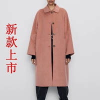 Mùa thu và mùa đông 2019 mới, phụ nữ nhà za khoác áo len hai mặt trong chiếc áo khoác dài màu hồng 5854225 - Áo len lót đôi áo bomber nữ