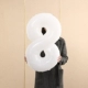 Белый цифровой воздушный шар, 32 дюймов