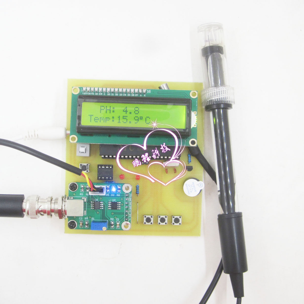127 36 51 Single Chip Microcomputer Acidity And Alkalinity Detector Temperature Ph Sensor Ph Value Detector Design Measuring Instrument From Best Taobao Agent Taobao International International Ecommerce Newbecca Com