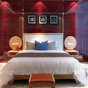 Khách sạn khách sạn có thể được tùy chỉnh phòng tiêu chuẩn phòng đôi giường đồ nội thất giường hộp mềm túi đầu giường trở lại