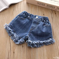 2019 phiên bản Hàn Quốc mới của quần short nữ mùa hè trong quần jeans tua rua trẻ em nóng bỏng 4156 - Quần jean yếm jean cho bé gái