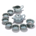 Bộ hoàn chỉnh của bộ trà Ge Yao ice crack Kung Fu trà bộ ấm trà đặc biệt cung cấp 汝 lò trà gốm lễ Linglong bộ trà Trà sứ