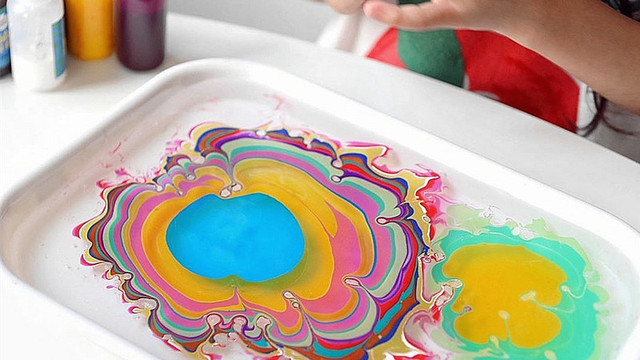 儿童神奇水拓画艺术套装DIY浮水画具