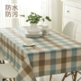 Phong cách bắc âu khăn trải bàn bàn cà phê vuông lưới bảng vải cotton và vải lanh chống thấm dầu-proof hình chữ nhật hiện đại nhà tối giản khăn trải