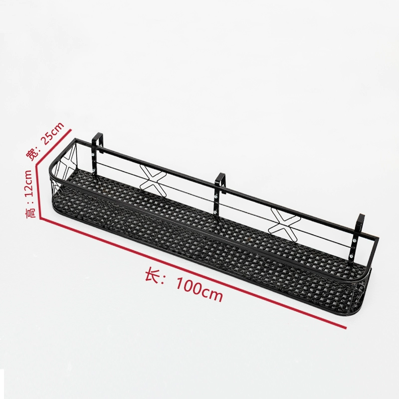 Giá treo hoa ban công giá để đồ bằng sắt rèn treo lan can lan can củ cải xanh mọng nước chậu hoa giá treo bệ cửa sổ giá hoa giá sắt treo chậu hoa 