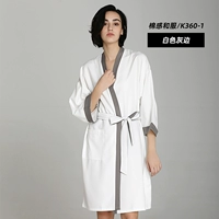 Хлопок -чувствительный халат (сторона белого пепла)