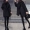 Áo khoác len đen 2018 mùa đông mới dành cho nữ phiên bản Hàn Quốc có phần dài buông lơi là kiểu áo khoác len mỏng