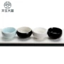 Tự nhiên Big Black Ceramic Kung Fu Tea Set Tea Cup Ấm trà Đặt hộ gia đình đơn giản Mini Piece Cup Master Cup bộ ấm chén uống trà cao cấp