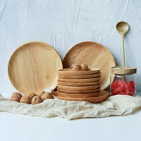 Phong cách nhật bản gỗ rắn bộ đồ ăn cao su gỗ hình bầu dục món ăn bằng gỗ tấm đồ ăn nhẹ trái cây món ăn bằng gỗ snack tấm ăn sáng tấm mẫu đĩa gỗ đẹp