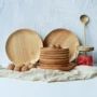 Phong cách nhật bản gỗ rắn bộ đồ ăn cao su gỗ hình bầu dục món ăn bằng gỗ tấm đồ ăn nhẹ trái cây món ăn bằng gỗ snack tấm ăn sáng tấm mẫu đĩa gỗ đẹp
