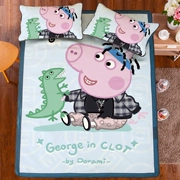 Mùa hè lợn Peggy mat ba mảnh đôi duy nhất băng ghế lụa có thể gập lại mat không có mùi điều hòa không khí mat