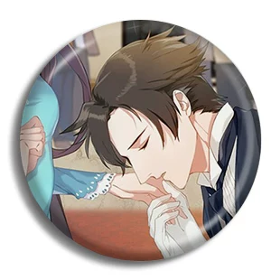 Значок Mystic Messenger Mysterious Messenger, металлический пин 58 мм, полностью металлический