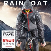 Xe đạp leo núi cưỡi áo gió thể thao xe đạp ngoài trời chia áo mưa mưa quần phù hợp với du lịch đi bộ đường dài windproof không thấm nước