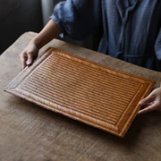 Trà mat thủ công tre đan Nhật Bản Thiền trà trà nghi lễ Trà Seiko mat khô tre mat mat trà tre - Trà sứ