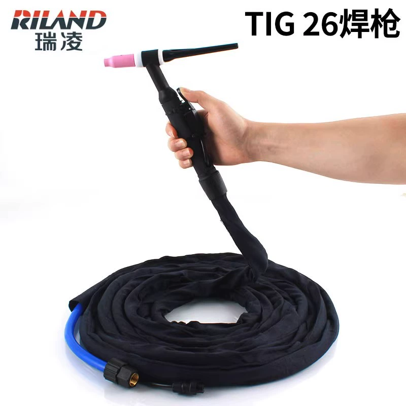 Ruiling chính hãng súng hàn hồ quang argon QQ-150A/TIG26 máy hàn hồ quang argon làm mát bằng không khí súng hàn dây tay cầm làm mát bằng không khí WP-26 máy hàn inox mini Máy hàn tig