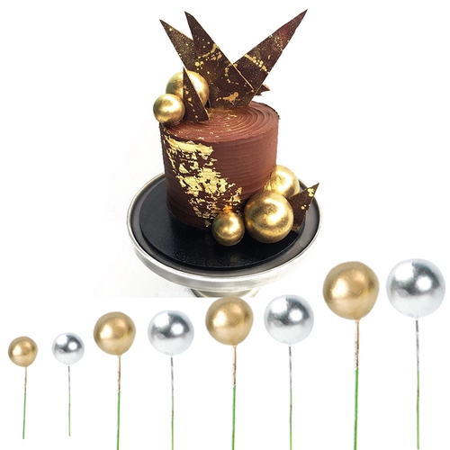 10 Золотой мяч серебряный -шнур для украшения торта -в золотых бусинках выпекать аксессуары для торта десерт торт