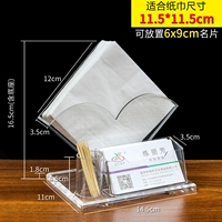 Акриловая бумажная ткань коробка+зубной визовой цилиндр+коробка для визитной карточки