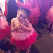 Trẻ em Puff Dress Trang phục Cô gái Gạc khiêu vũ hiện đại cho thấy Trẻ em Bột Bánh dễ thương - Trang phục
