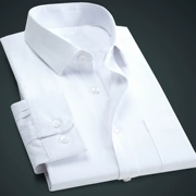 Mùa hè áo sơ mi trắng nam dài tay Hàn Quốc phiên bản của tự trồng màu rắn kinh doanh bình thường áo sơ mi nam thanh niên inch áo sơ mi với các triều
