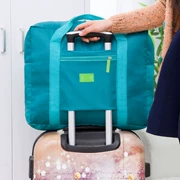 Túi du lịch gấp xách tay nhẹ không thấm nước túi xách xe đẩy túi quần áo hành lý trên túi lưu trữ máy bay
