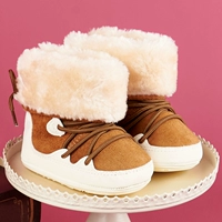Зимние детские сапоги подходит для мужчин и женщин для раннего возраста, высокая нескользящая удерживающая тепло обувь