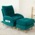 Sofa lười Bắc Âu vải sáng tạo phòng ngủ đơn giản dị và thoải mái giường gấp ban công có thể tháo rời và giặt được ghế phòng chờ đơn giản Ghế sô pha