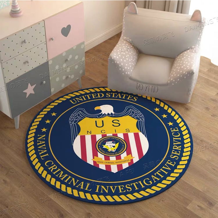 Lemon Yelloworiginality Chaopai circular lovely Cartoon carpet a living room tea table hanging basket Computer chair room bedroom Earth mat customized