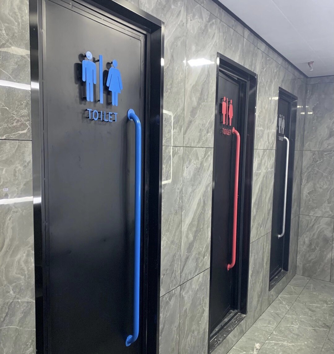 Ретро железная дверь бар ресторан промышленная заслонка креативный туалет дверь туалета ванная комната склад межкомнатные двери на заказ Изображение 1