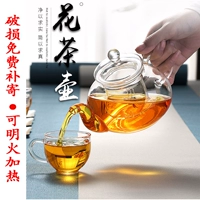 Глянцевый ароматизированный чай, заварочный чайник, чайный сервиз, прозрачный комплект, домашний фруктовый чай, термостойкая свеча