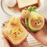 Cakao Card Test Apeach Авокадо плюшевый ключ -матчи, первичный персик аксессуаров, корейская милая труба