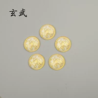 Золотые черные бамбуковые бусы 20 ммм10