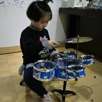 Trống trẻ em 3-6 tuổi mới bắt đầu thực hành trống mô phỏng nhạc jazz trống nhạc cụ đồ chơi âm nhạc đánh năm trống đồ chơi mầm non