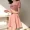 Hàn Quốc mua mùa hè Phiên bản Hàn Quốc nhỏ cao Hồng Kông hương vị quần áo lưới màu đỏ eo cao váy kẻ sọc quần áo phụ nữ - Váy eo cao