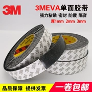 Băng keo một mặt xốp 3M có độ nhớt cao xốp eva đen băng keo chống thấm nước chống va chạm dày 3mm